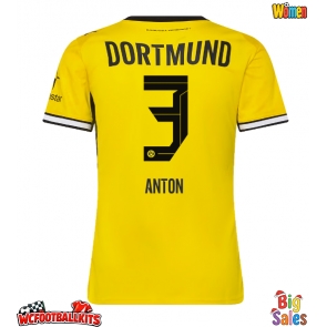 Borussia Dortmund Waldemar Anton #3 Replica Home Stadium Shirt for Women 2026-27 Short Sleeve